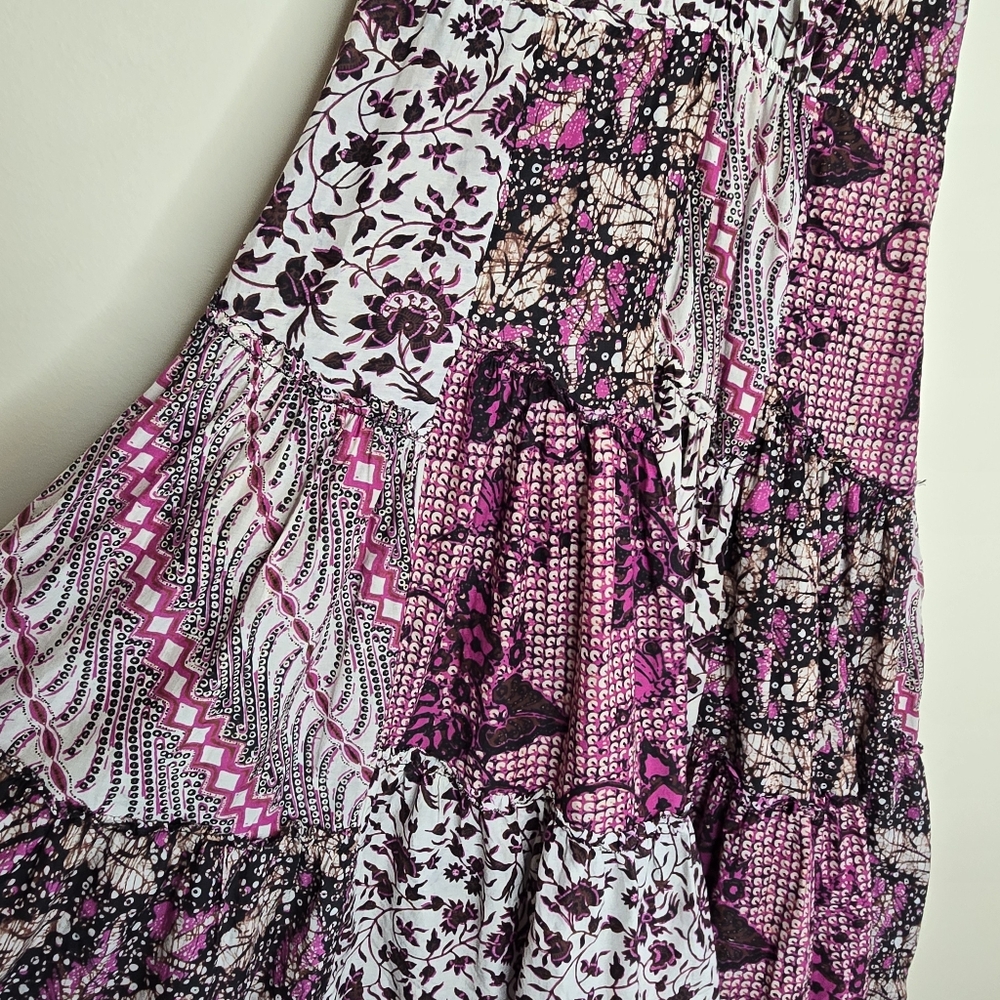 Ulla Johnson Asis Patchwork Batik Flutter Sleeve … - image 6